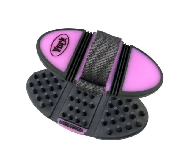 Щетка York Axel Flexi массажная  серо-розовый