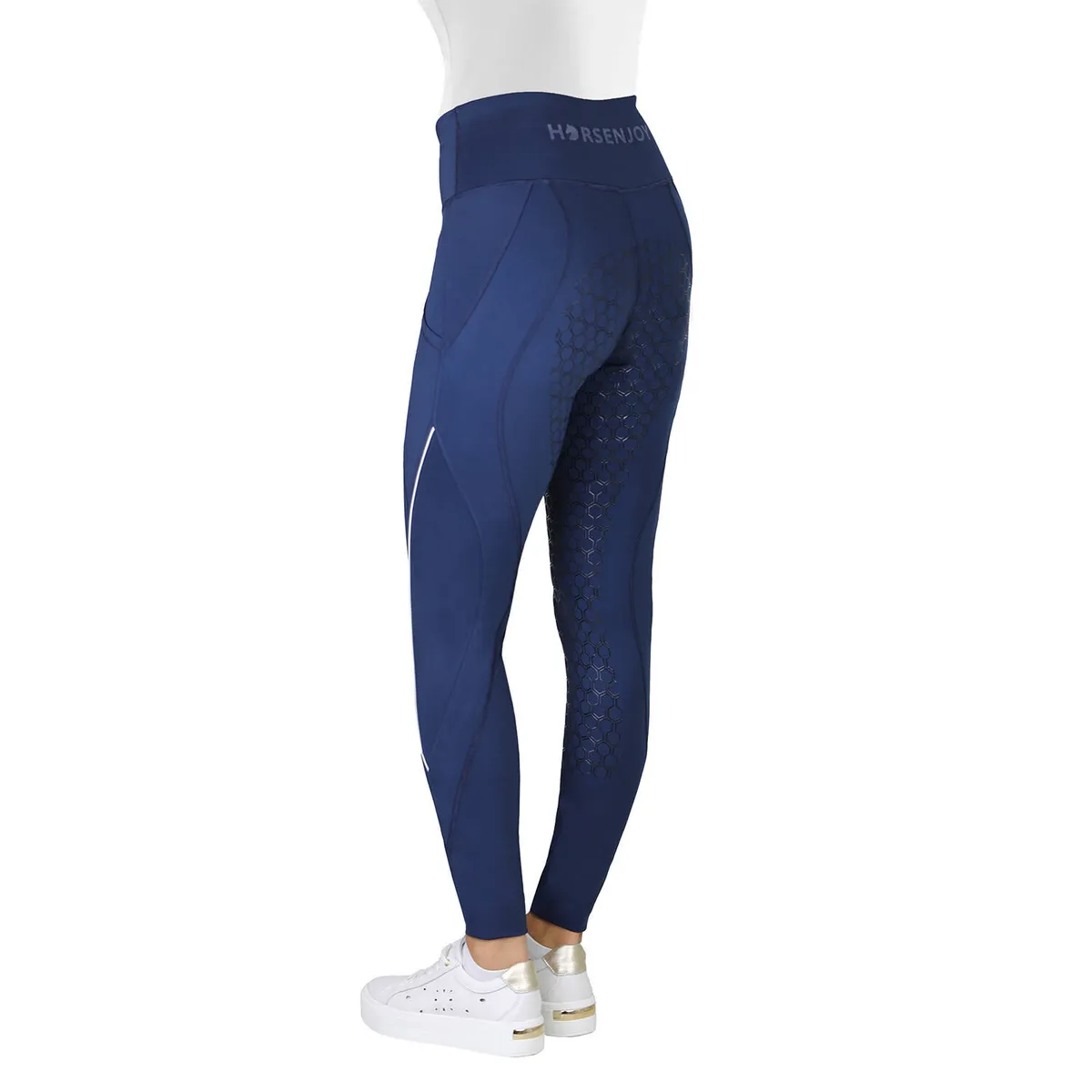 Бриджи HE  Adria с полной силиконовой леей т.синие 34