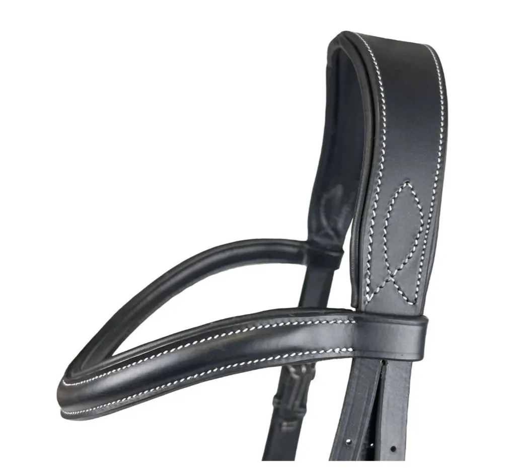 Уздечка Horsenjoy Anatomic анатомическая черная Full