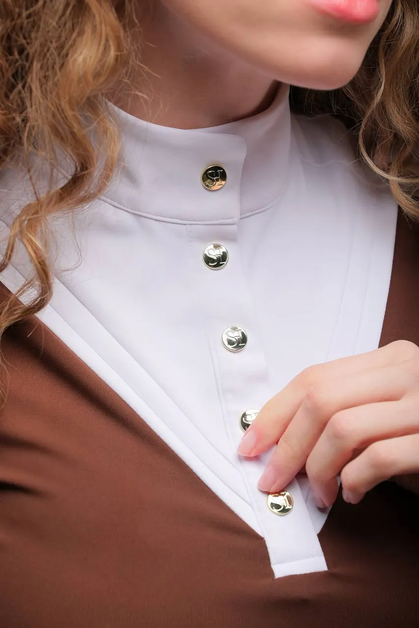 Стартовое поло для верховой езды, конного спорта SHEIKH HORSE BRAND, коллекция ФОРЕСТ, коричневый, р-р M