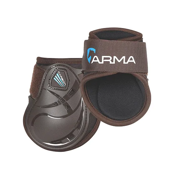 Ногавки  для лошади задние Arma Carbon коричневый COB