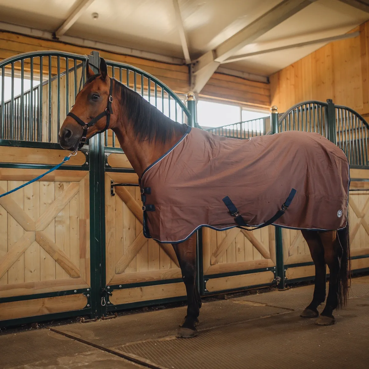 Попона денниковая FLEECE-LINED на флисе коричневый