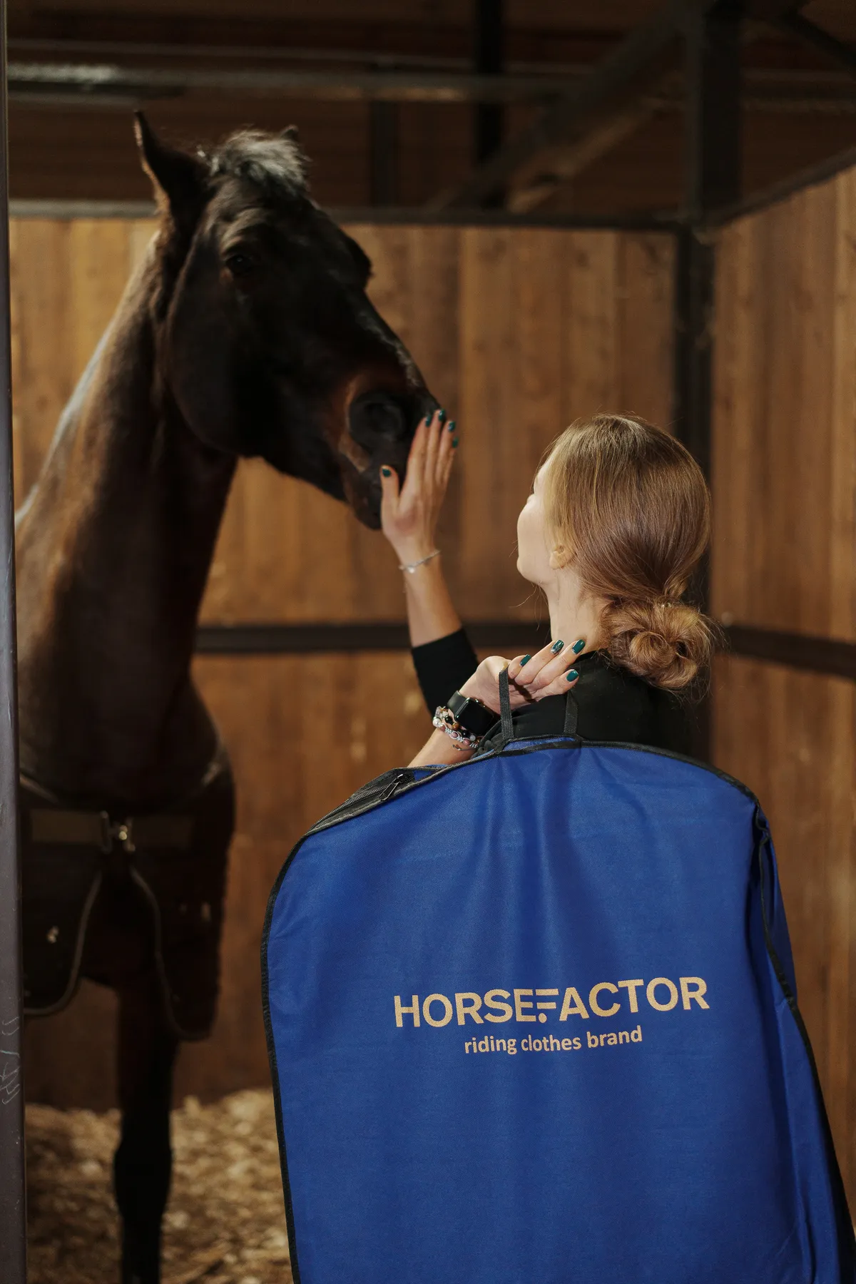 Утепленный синий жилет HorseFactor Film Collection (xl)