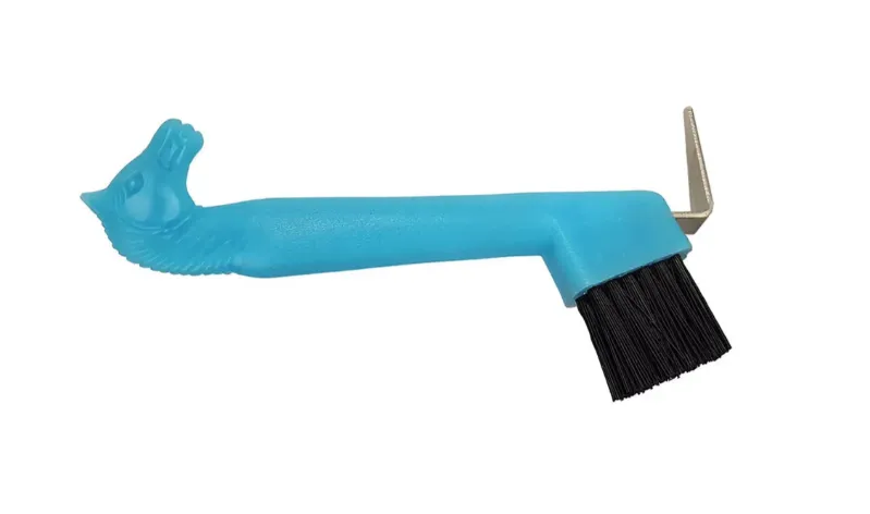 Крючок York голова лошади со щеткой голубой