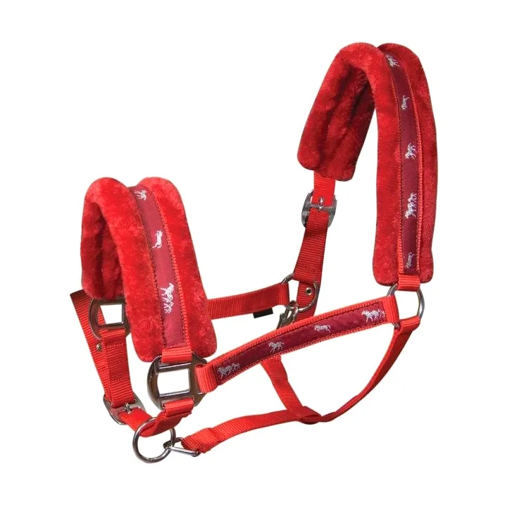 Недоуздок York Softy красный Cob