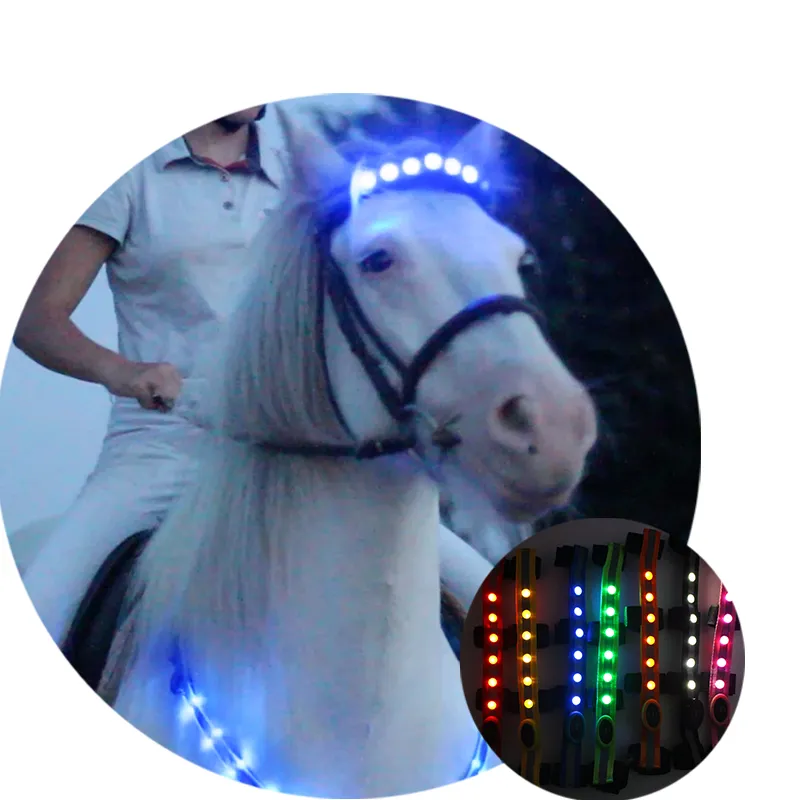 Накладка на налобный ремень с LED светом, салатовая