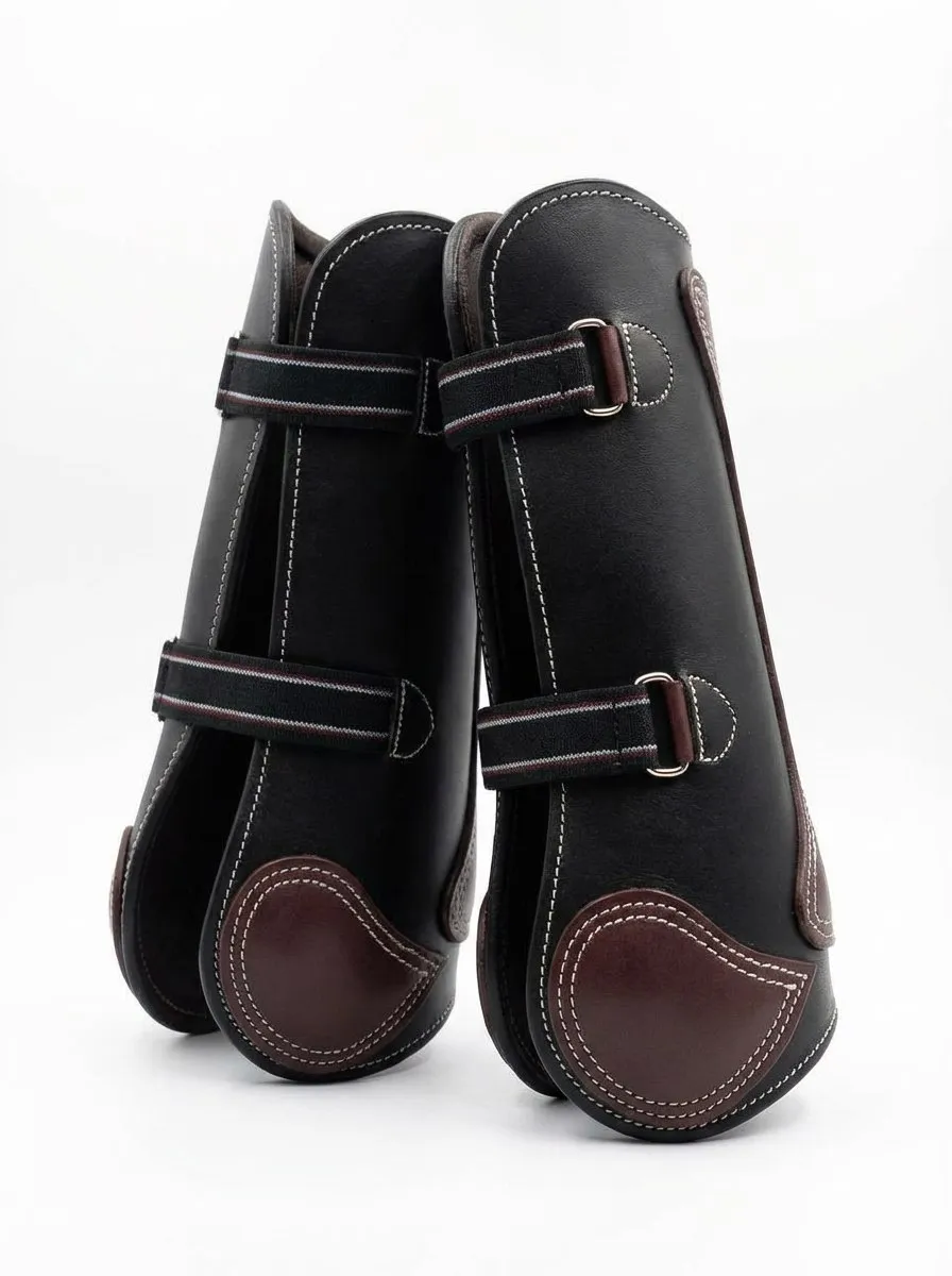 Кожаные ногавки на гвоздиках HorsePlanet