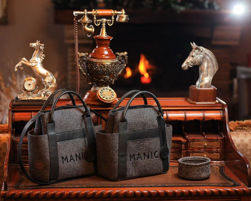 Сумка из войлока MANIC, Черные вставки
