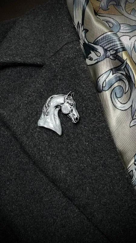 Брошь Араб серебро (имитация)