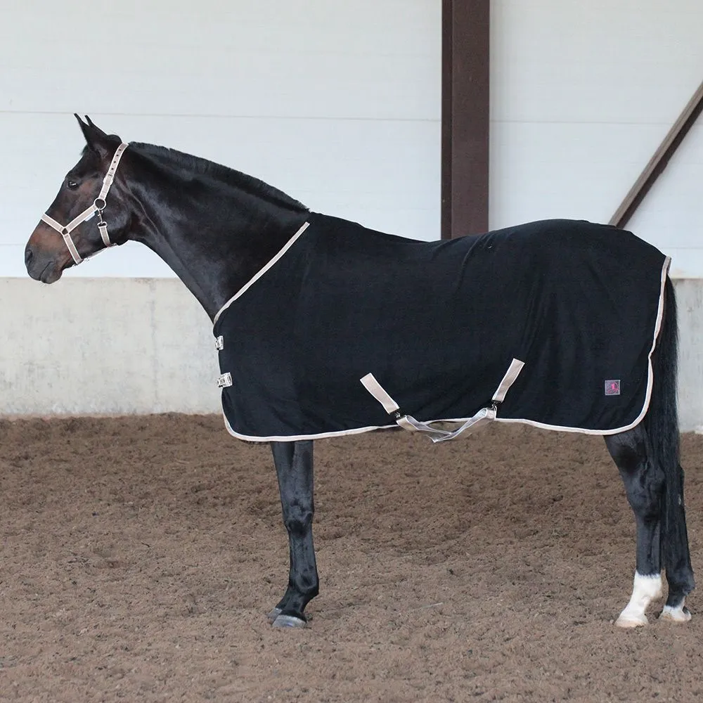 Попона флисовая BASIC чёрный (размер 165)