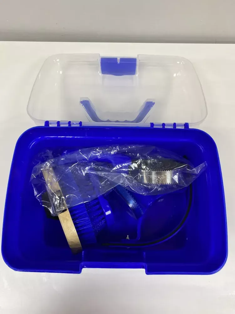 Органайзер - набор для ухода для лошадью, 8 предметов, синий, пластик, Китай