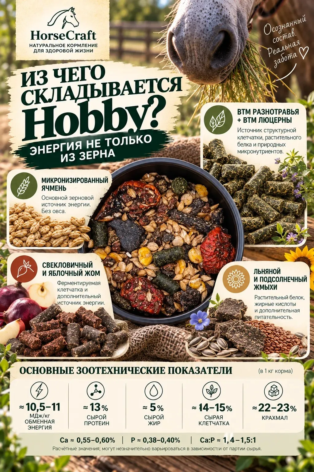 Мюсли хобби без овса HorseCraft