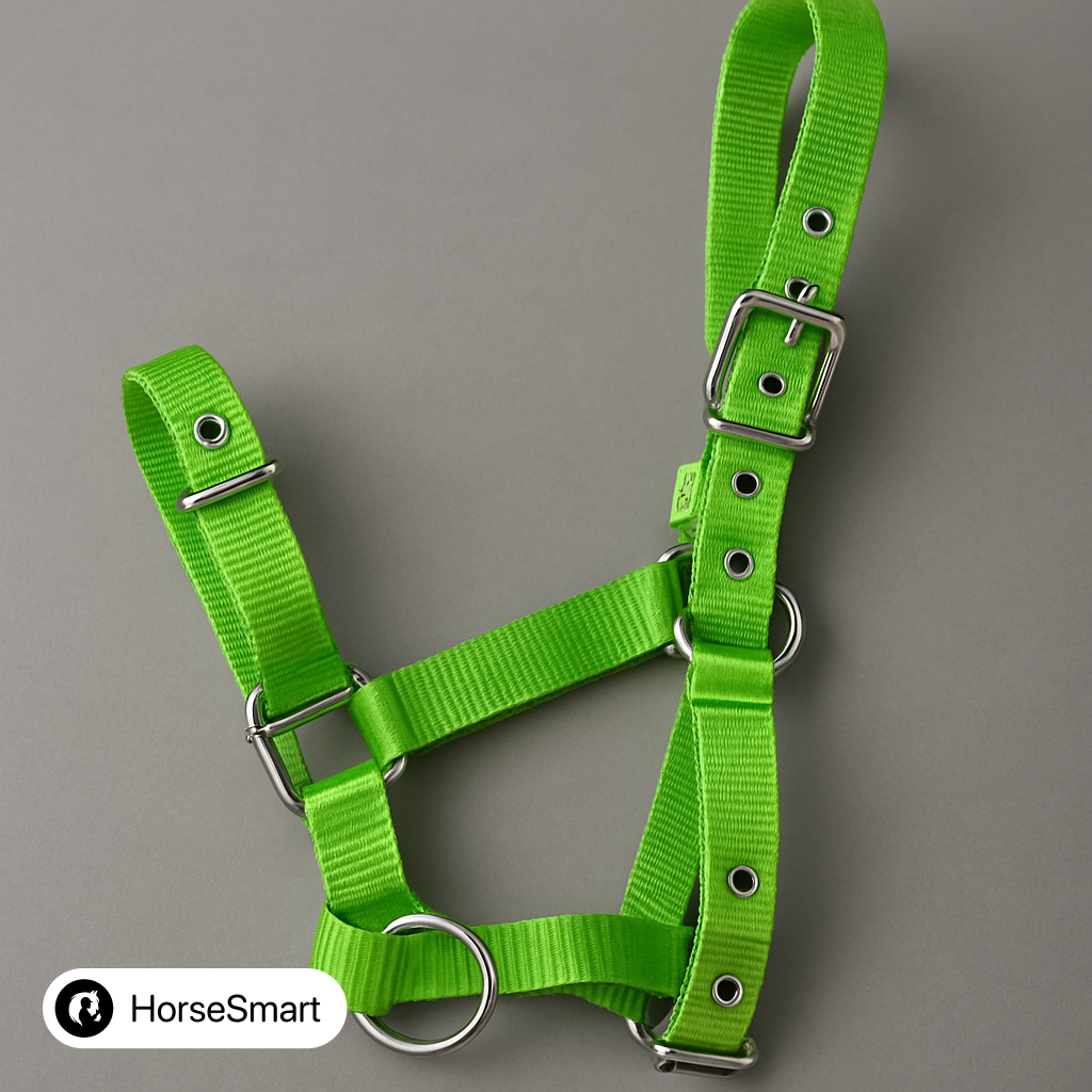 Недоуздок для жеребят зеленый