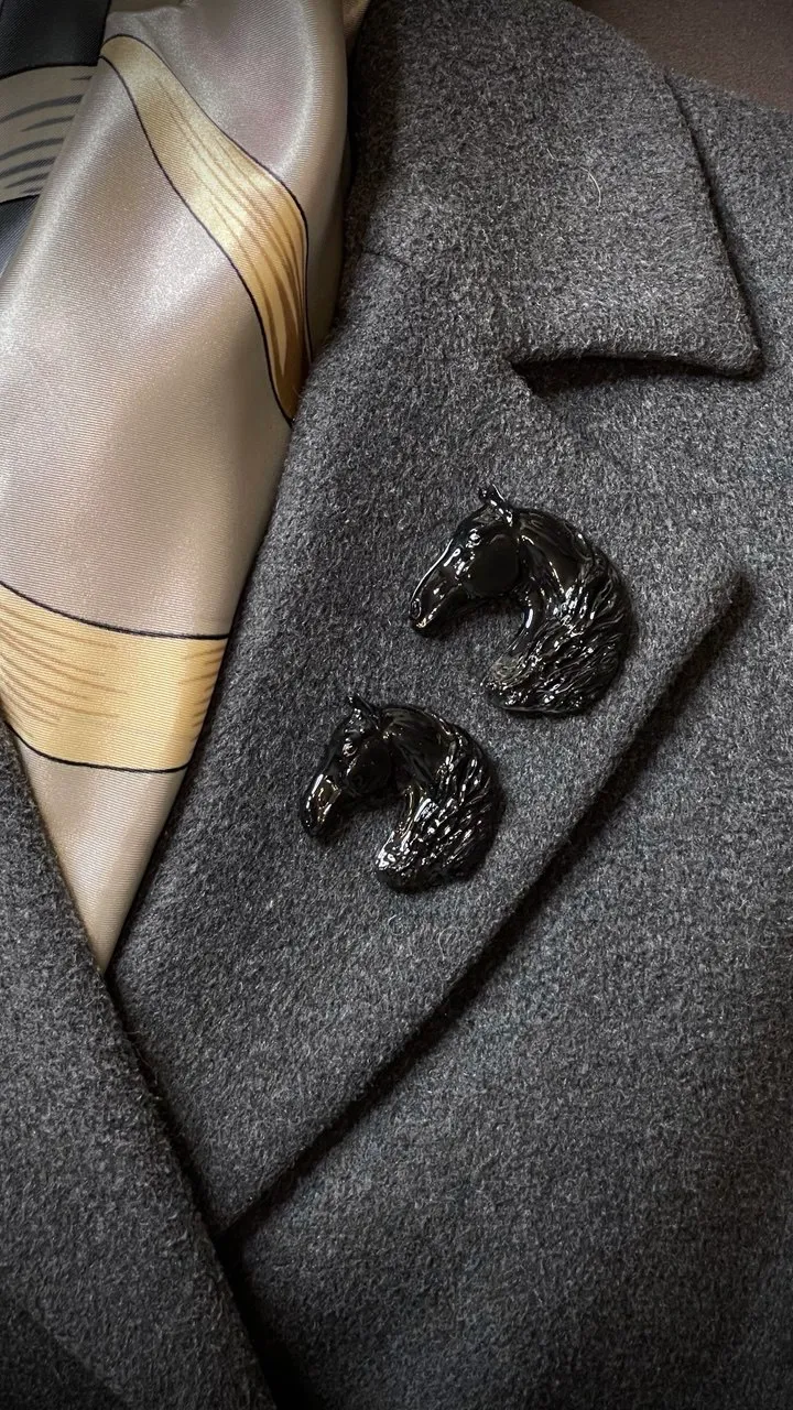 Брошь Орловский рысак