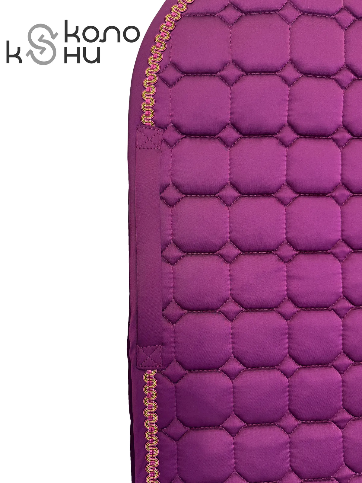 Вальтрап конкурный для лошади конный спорт, верховая езда ОколоКони, цвет розовый, мелкая стежка