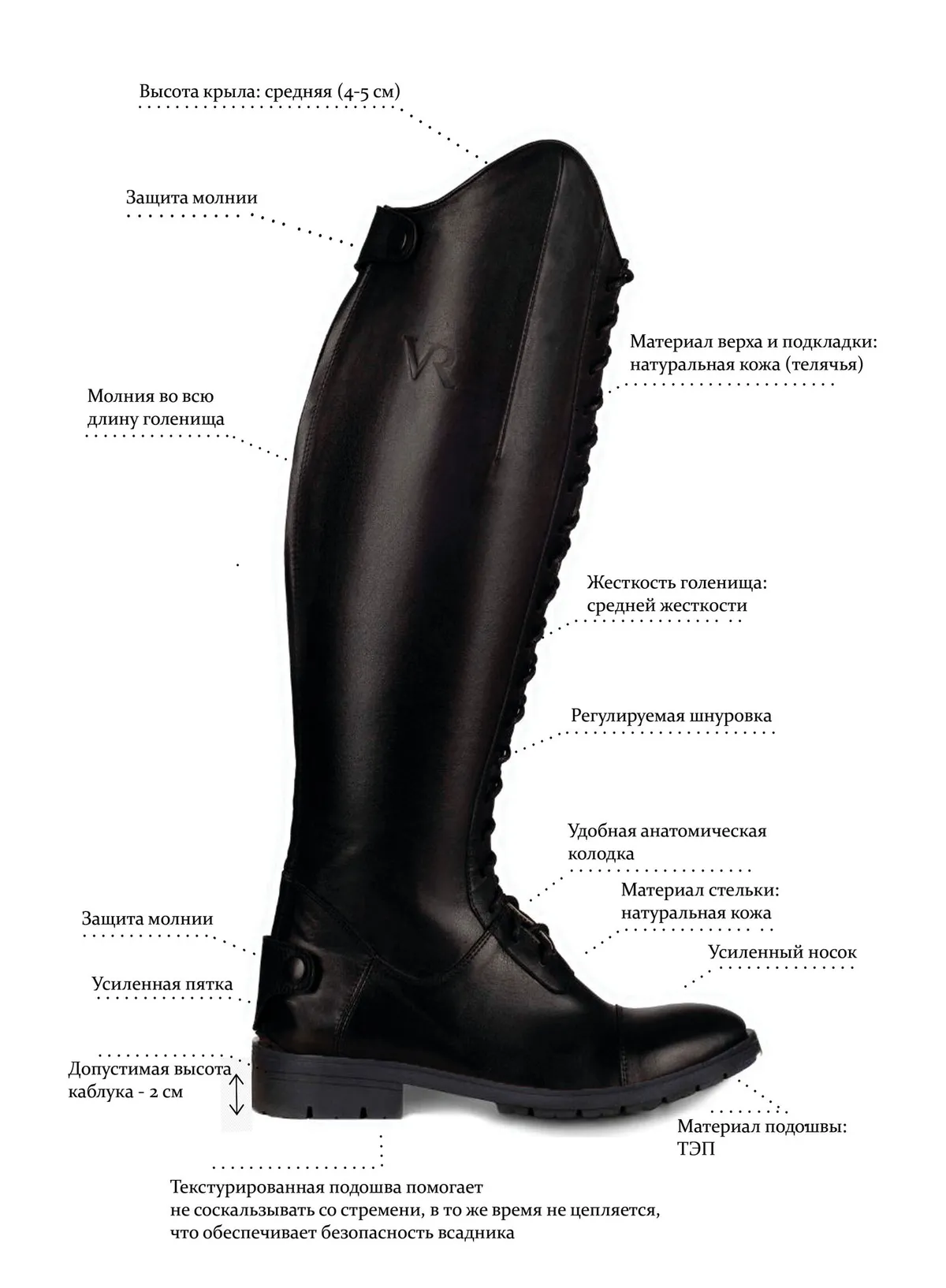 Сапоги на высокой шнуровке