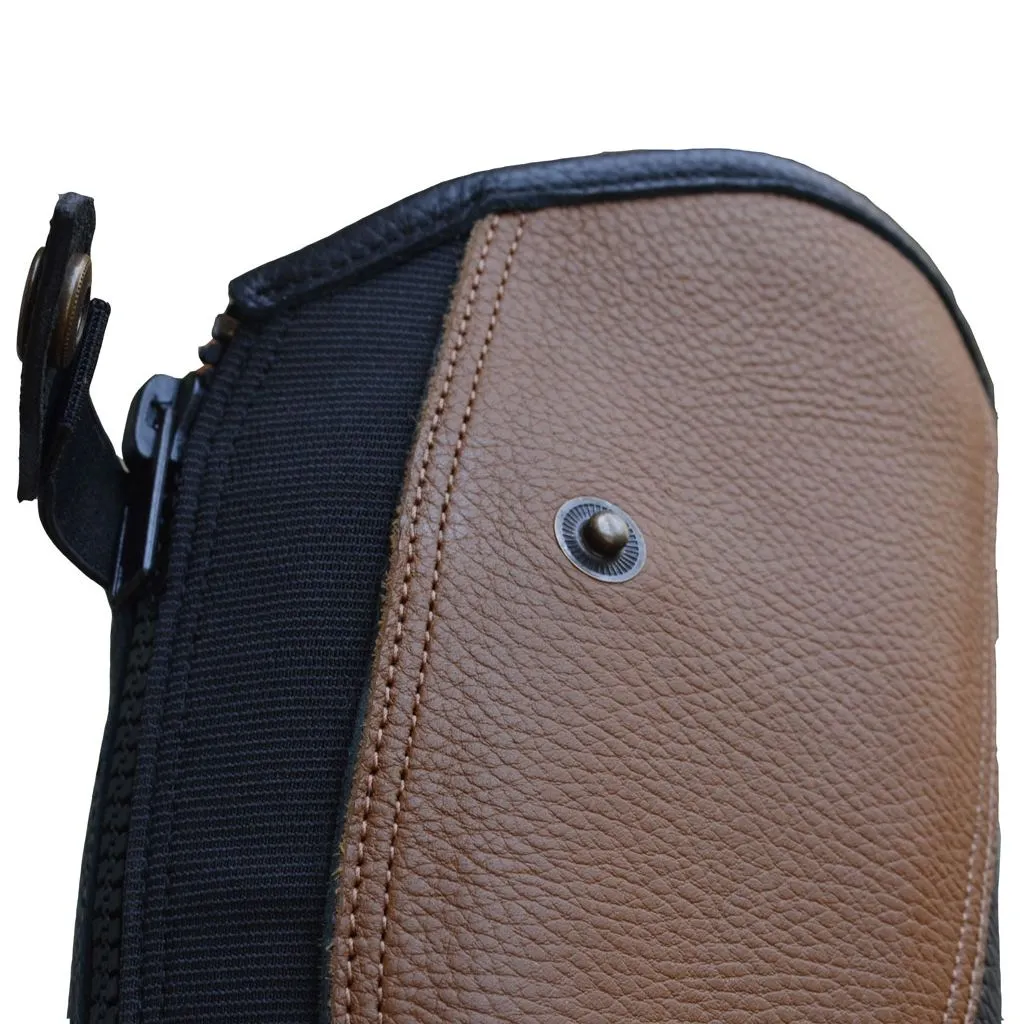 Краги с накладкой (Черный/Коричневый, XS 39-31)