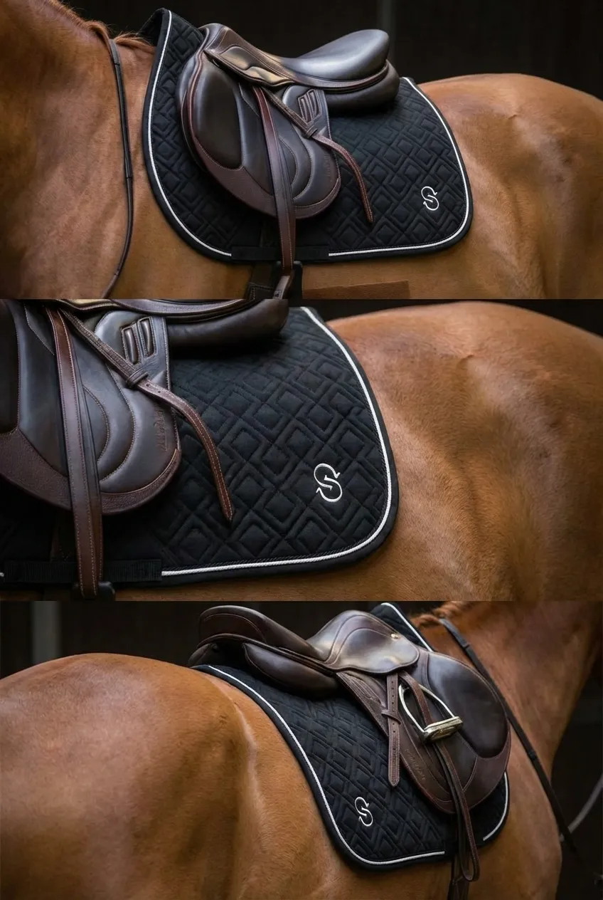 Вальтрап конкурный для конного спорта, ОколоКони, коллекция "Рабочий", цвет черный