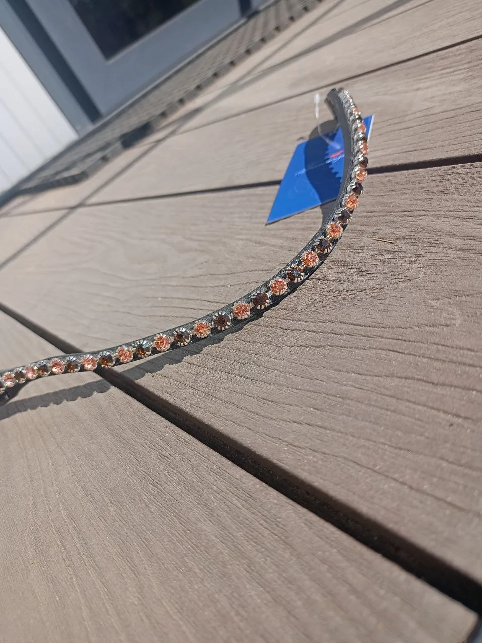 Налобный ремень Tasmanya, два цвета страз, full