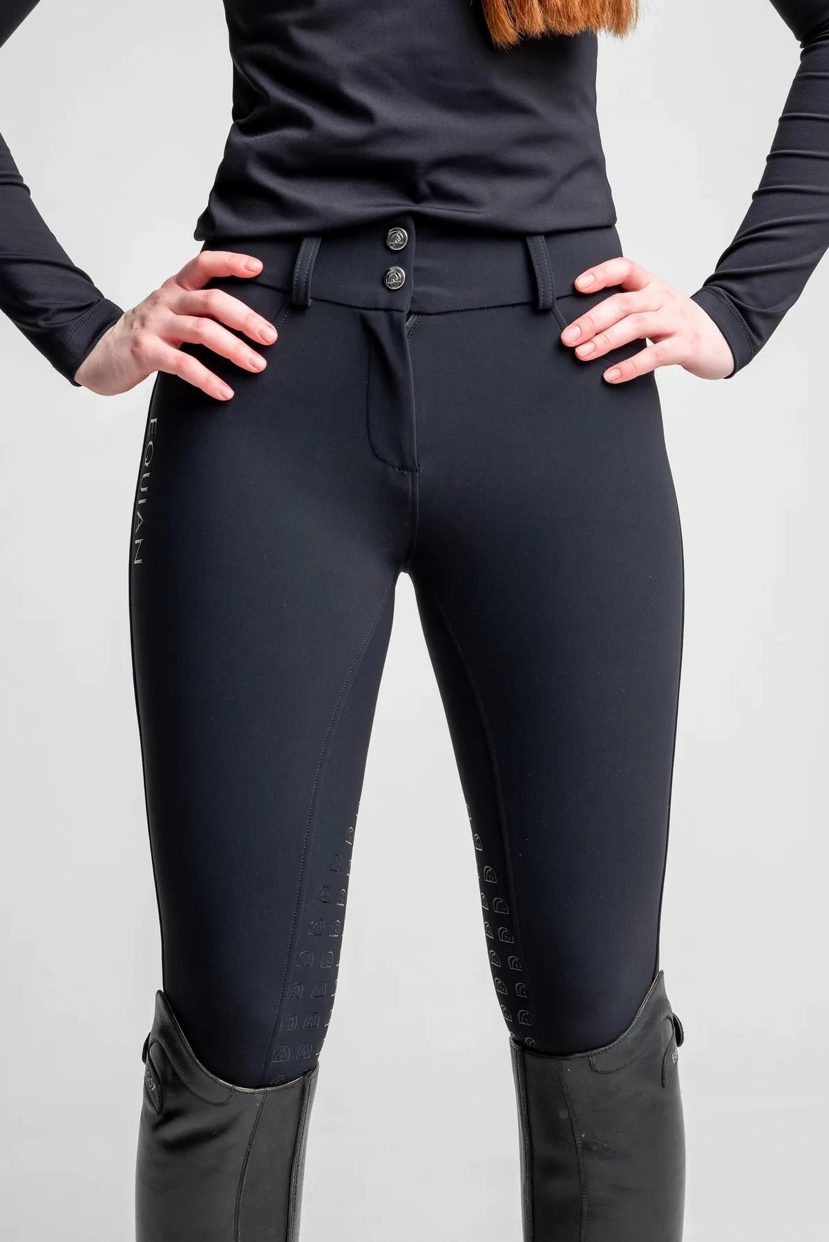 Бриджи для конного спорта EQUIAN с коленной леей