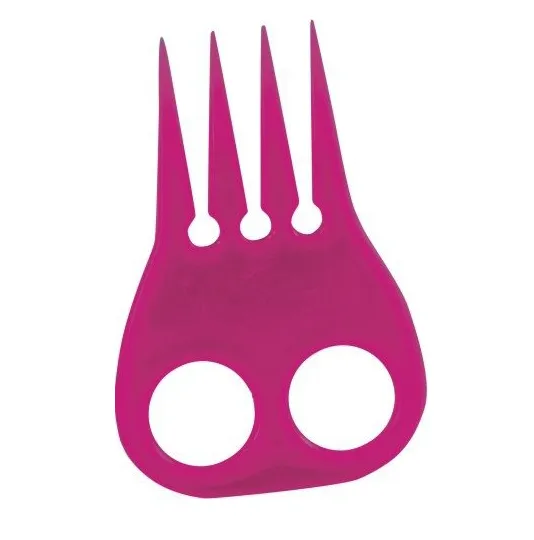 Гребень York для плетения гривы розовый