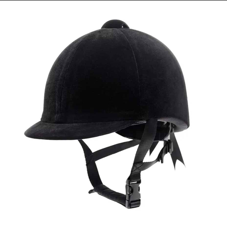 Шлем York бархатный черный ХS 48-52 см