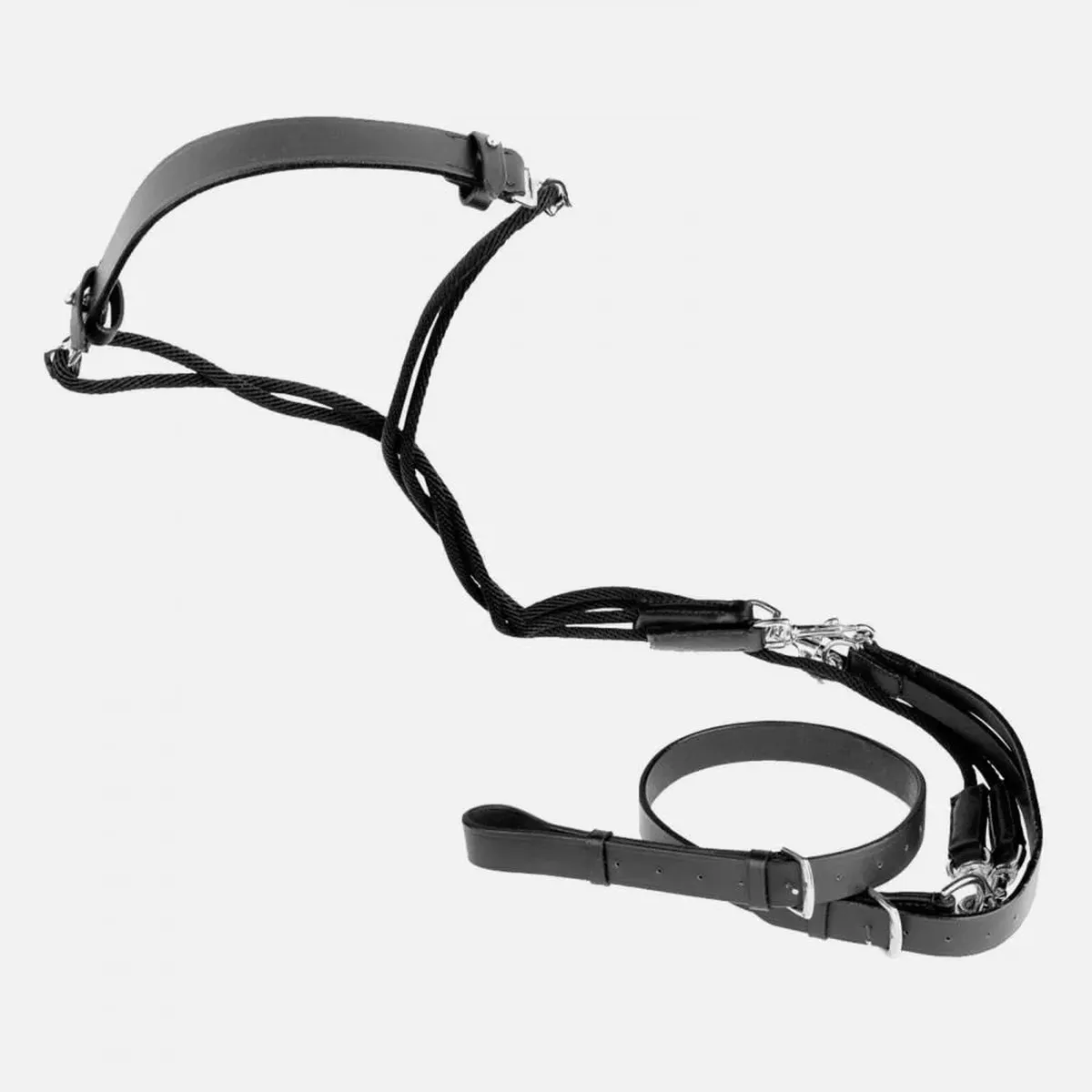 Гог кожаный с четырьмя карабинами / шпрунт / шамбон