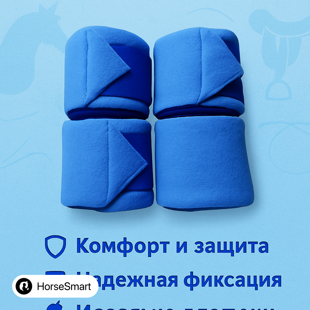 Бинты флисовые для пони (серый)