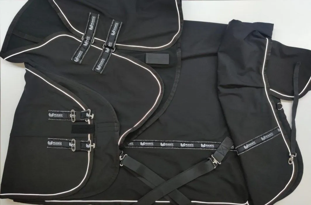 Попона SoftShell CHANEL прогулочная с капором (145, черный)