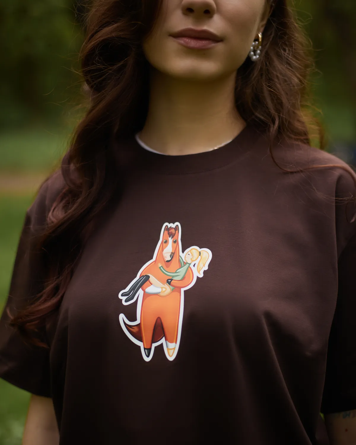Футболка "BROWN HORSE" (коричневый, xs)