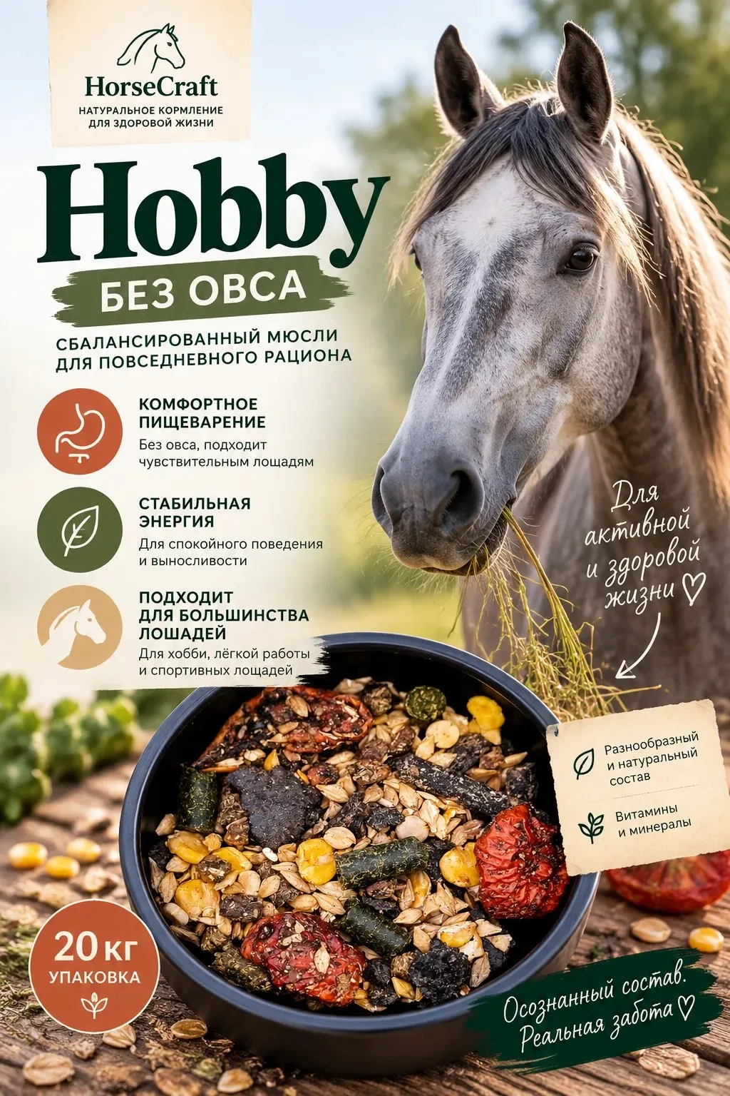 Мюсли хобби без овса HorseCraft
