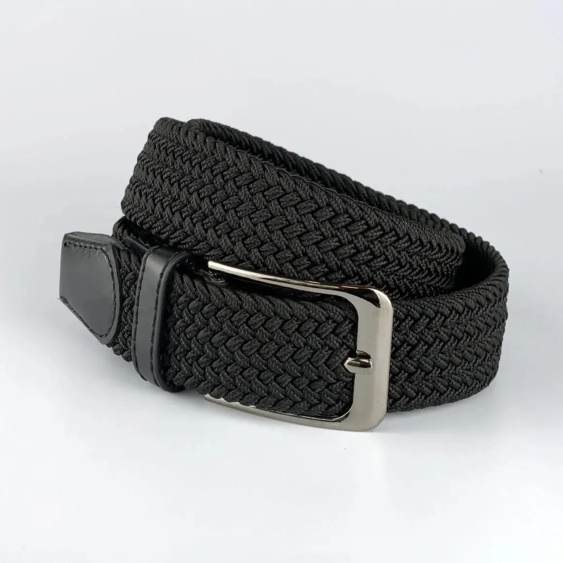 Ремень плетёный эластичный