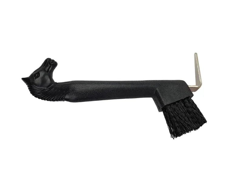 Крючок York голова лошади со щеткой черный