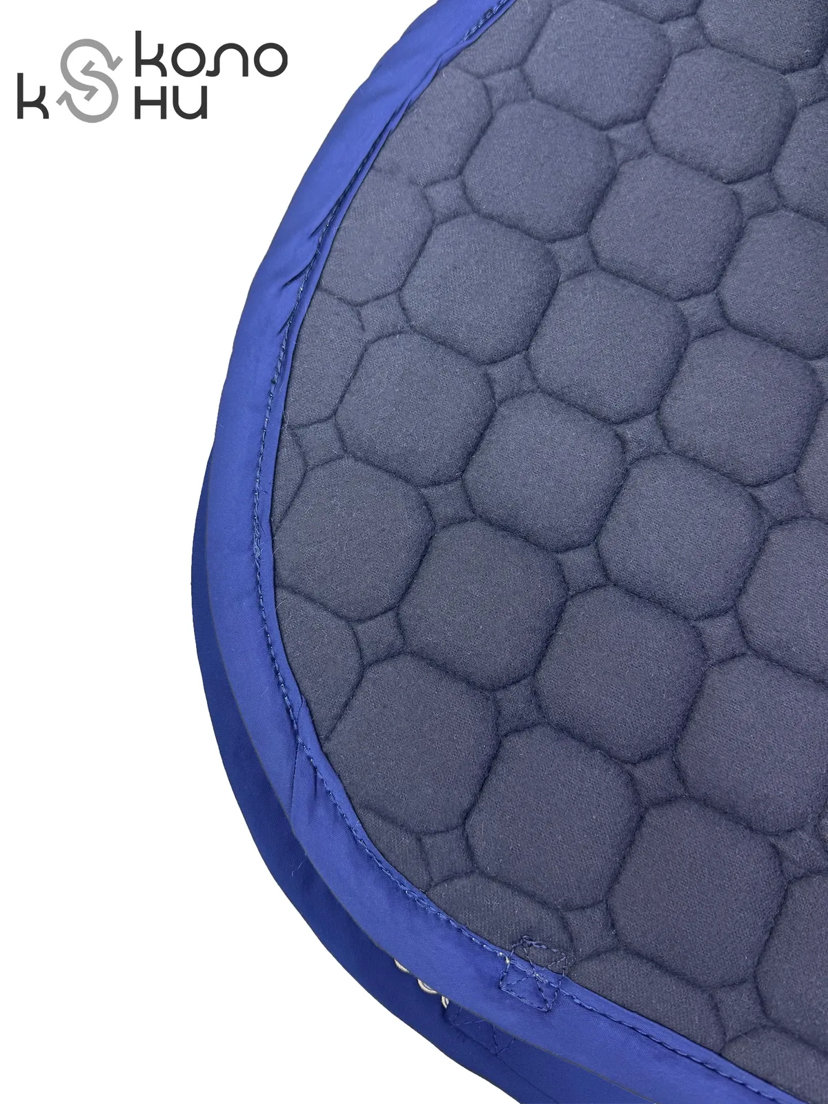 Вальтрап выездковый для лошади конный спорт, верховая езда ОколоКони, цвет синий, мелкая стежка