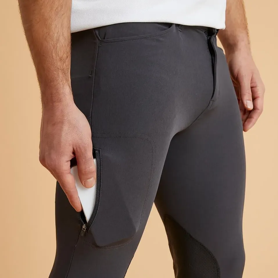 Бриджи DECATHLON 500 Mesh Fouganza Х RU54-56 XL черные