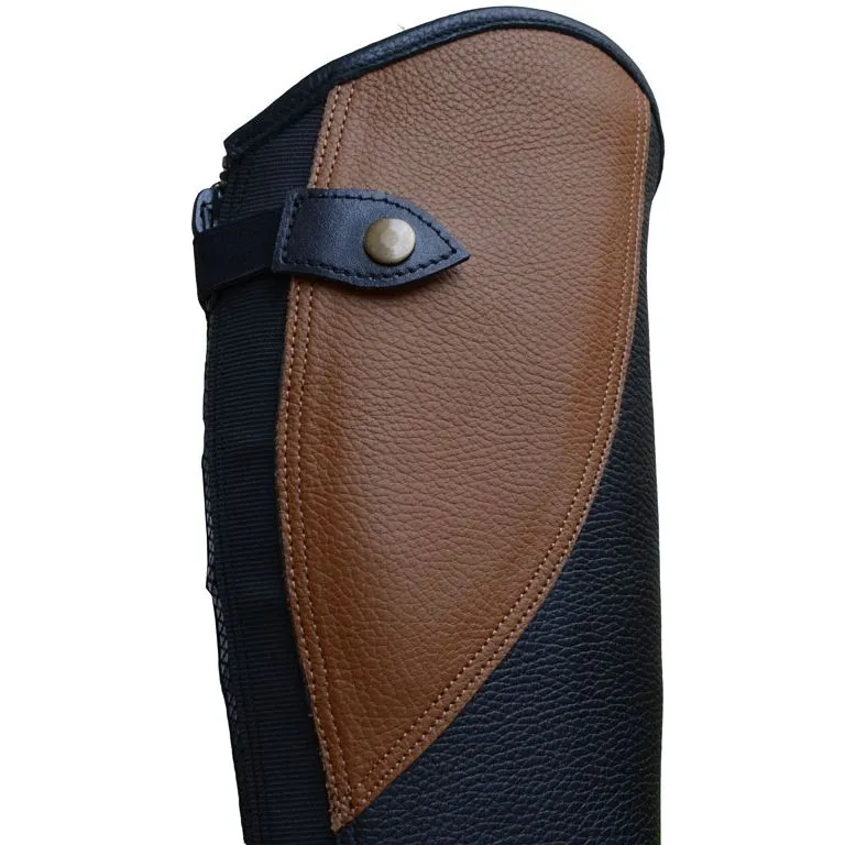 Краги с накладкой (Черный/Коричневый, XS 39-31)