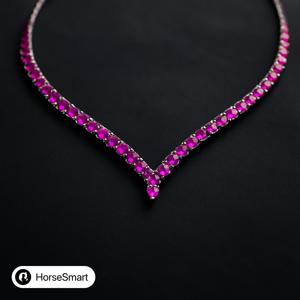 Налобник 💎 Crystal V Fuchsia (fuchsia)