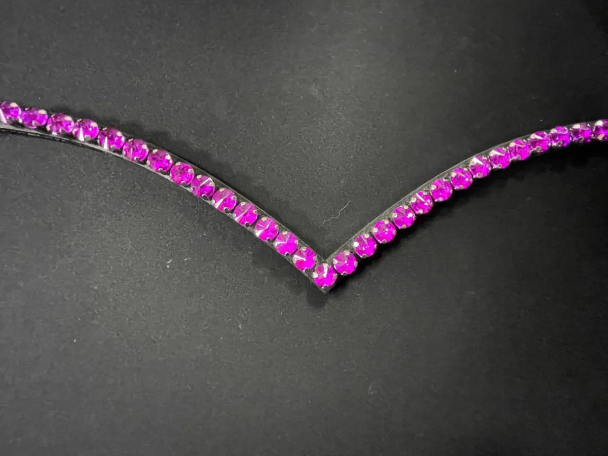 Налобник 💎 Crystal V Fuchsia (fuchsia)