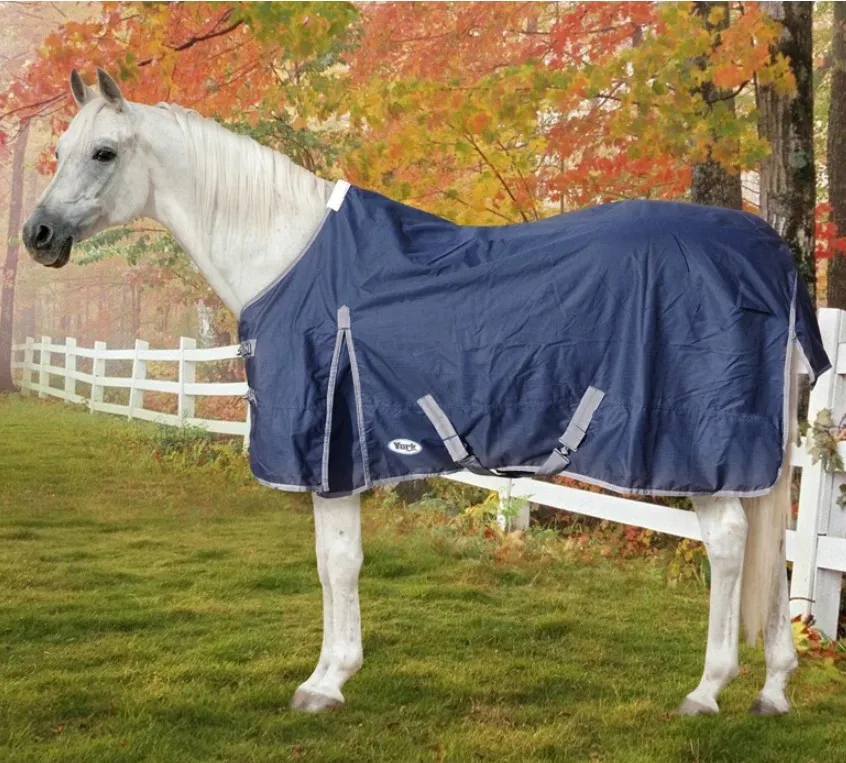 Попона York Calista Rain дождь на флисе темно-синий 125 см