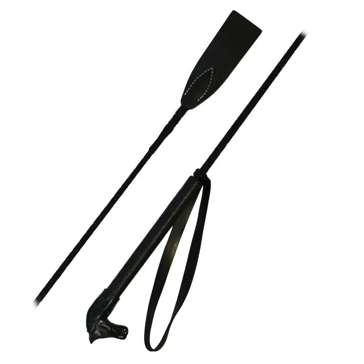 Хлыст конкурный с пластиковой ручкой в форме головы лошади