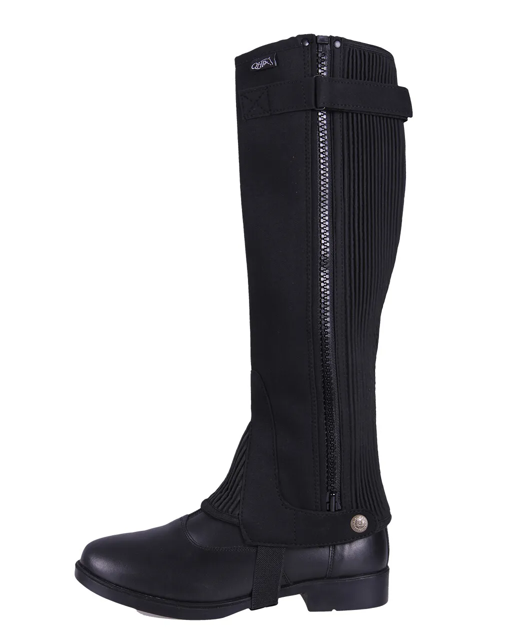 Краги для верховой езды из искусственной замши QHP