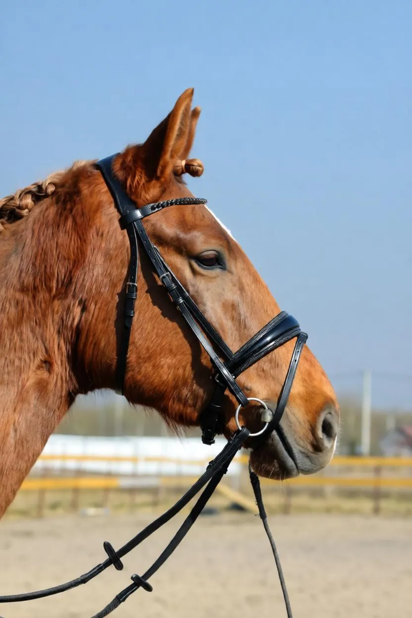 Оголовье трензельное с поводом Shadow, Tasmanya, cob