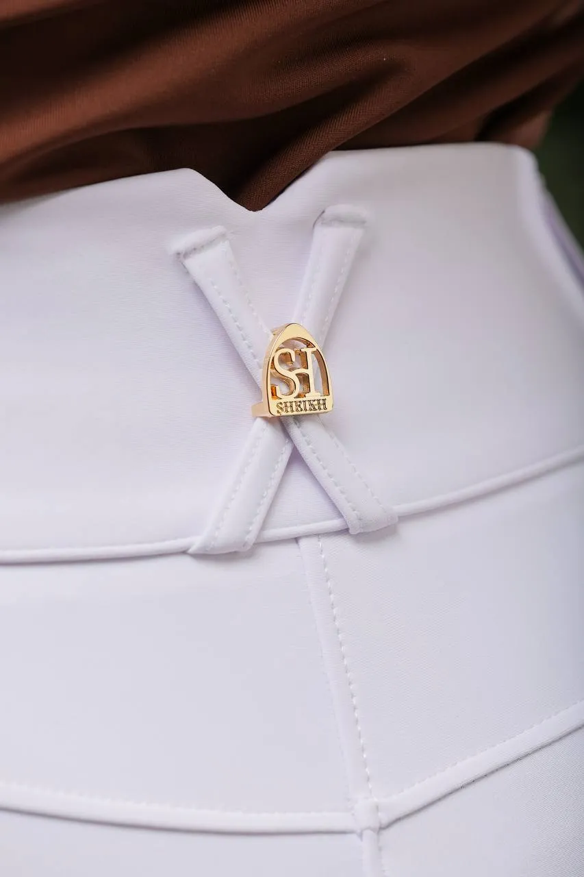 Бриджи для верховой езды, конного спорта SHEIKH HORSE BRAND, коллекция ФОРЕСТ, белые, р-р XS