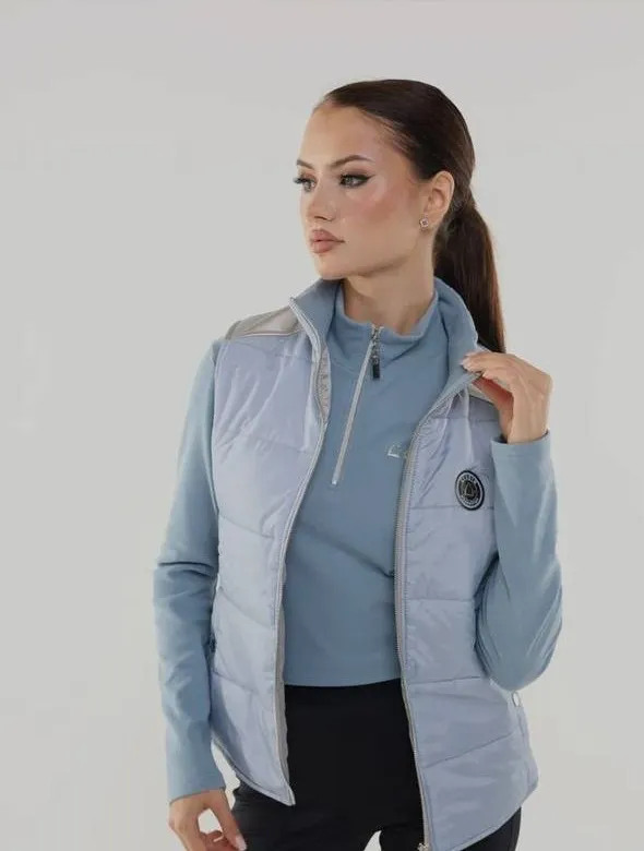 Жилетка для конного спорта голубая