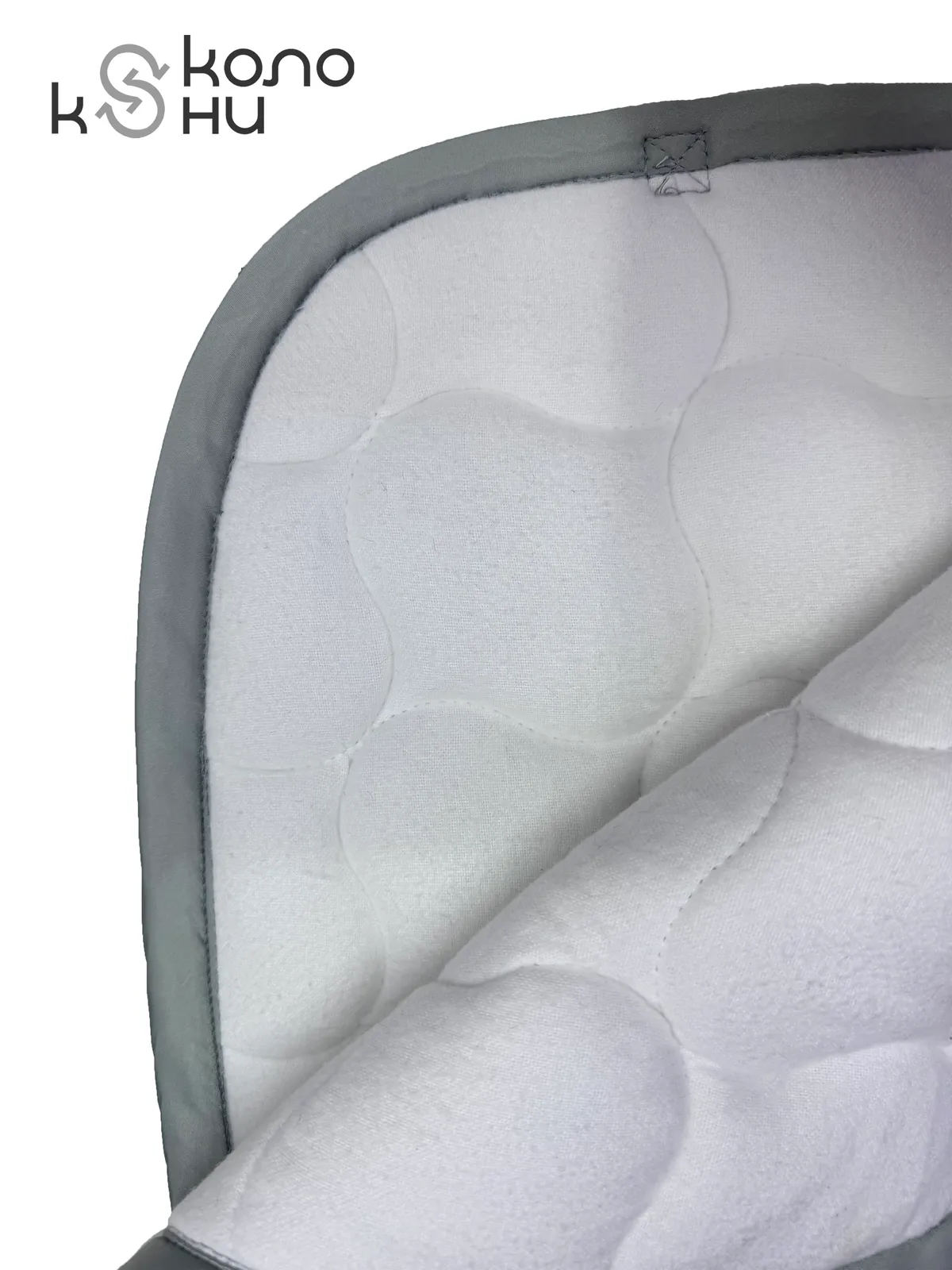 Вальтрап выездковый для лошади конный спорт, верховая езда ОколоКони, цвет серый, крупная стежка