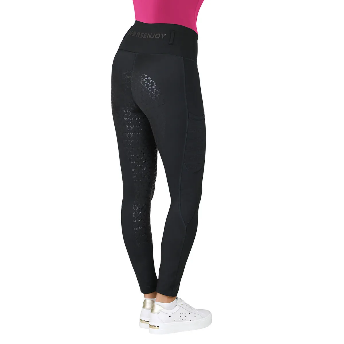 Бриджи HE Vivian с полной силиконовой леей черные 40