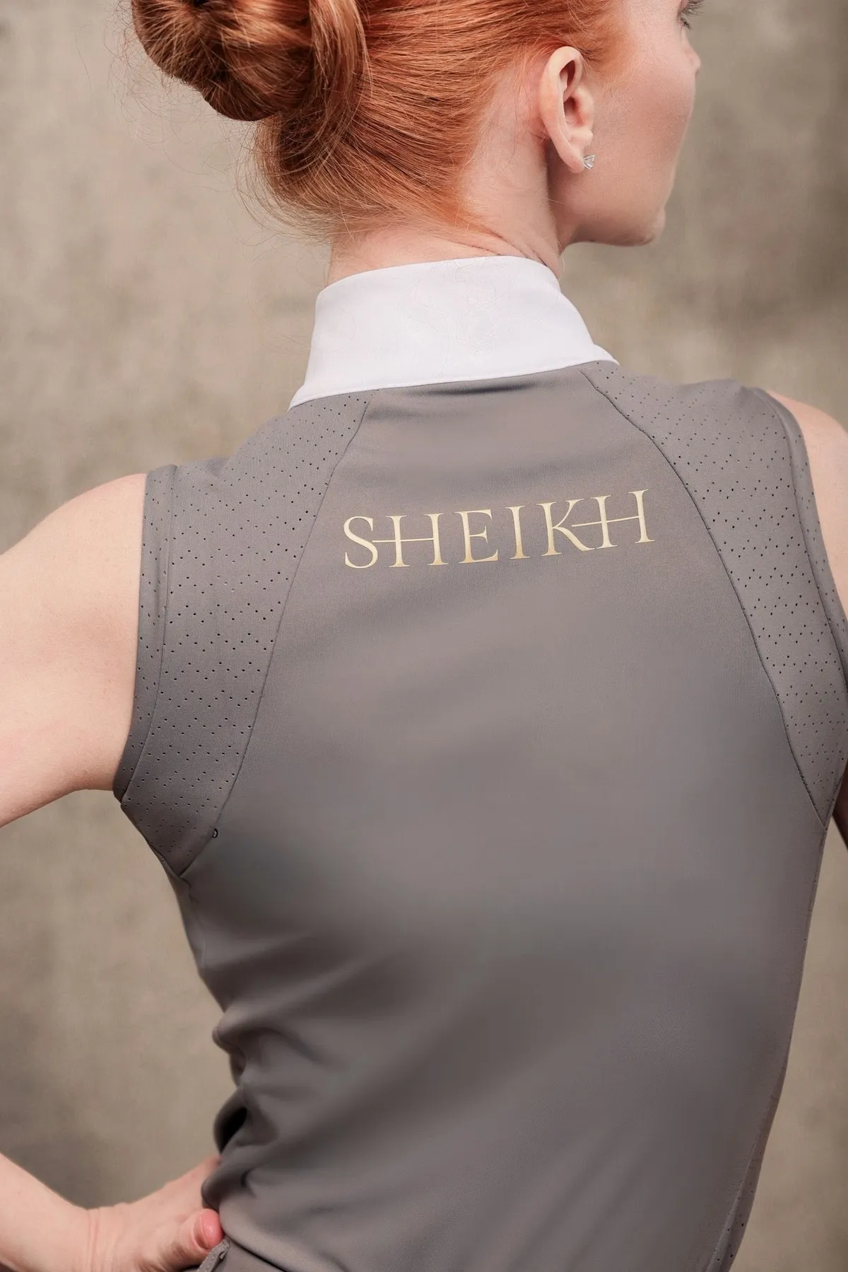 Майка для верховой езды SHEIKH HORSE BRAND, коллекция ИНДАСТРИАЛ, цвет графит, р-р XS