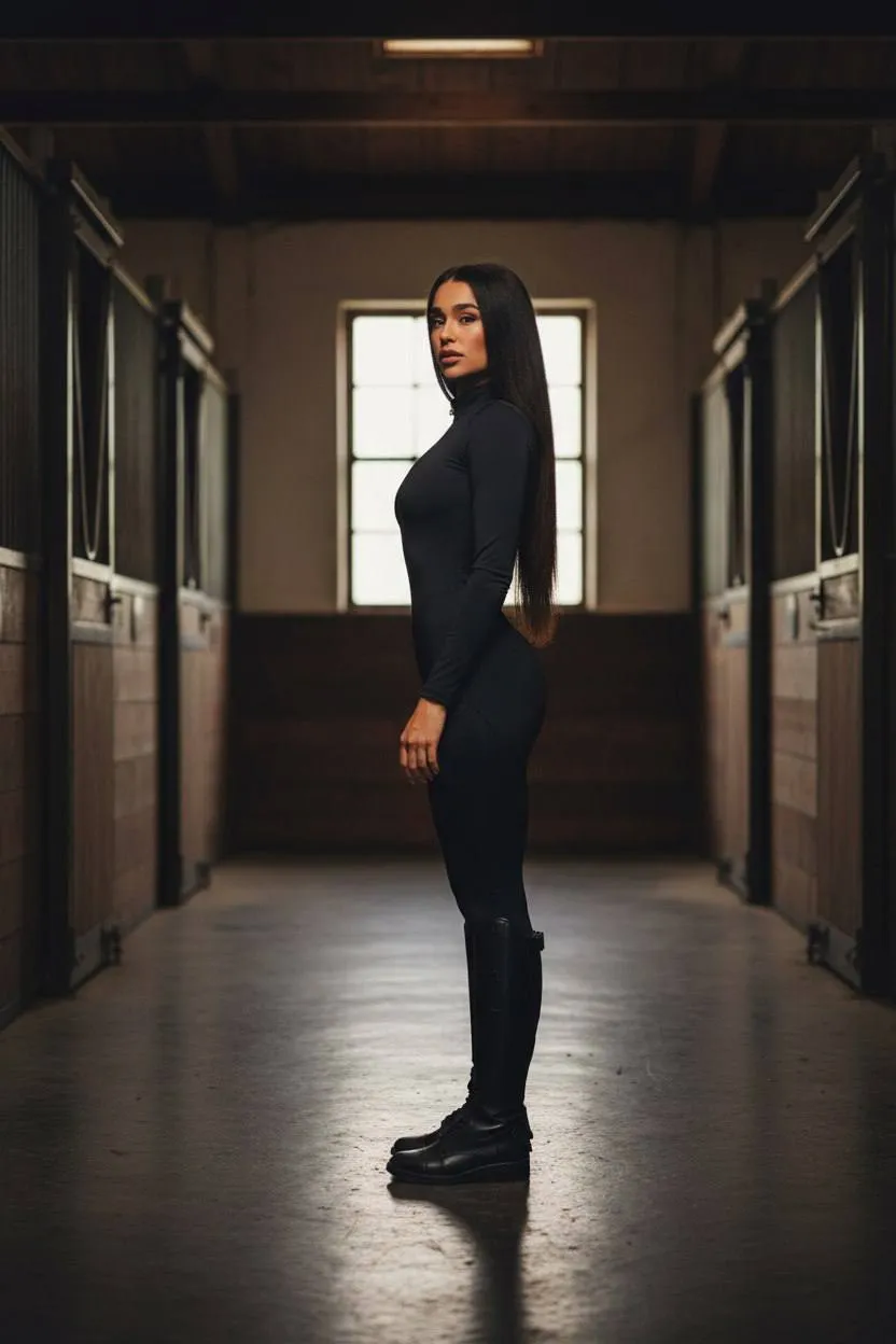 Комбинезон для верховой езды, конного спорта SHEIKH HORSE BRAND коллекция GALAXY, черный, р-р M