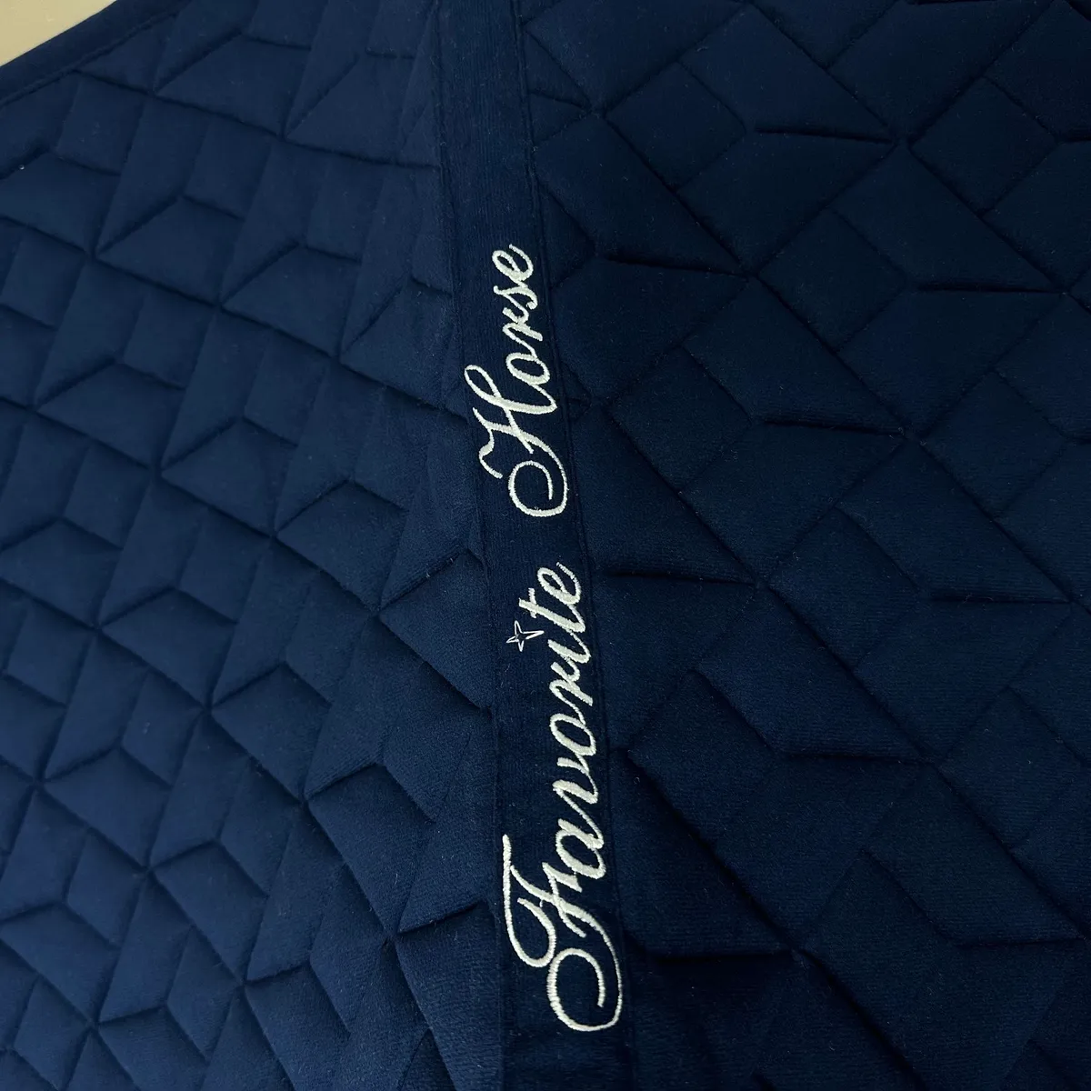 Конкурный вальтрап (велюровый) FAVORITE HORSE "Созвездие" (Синий)