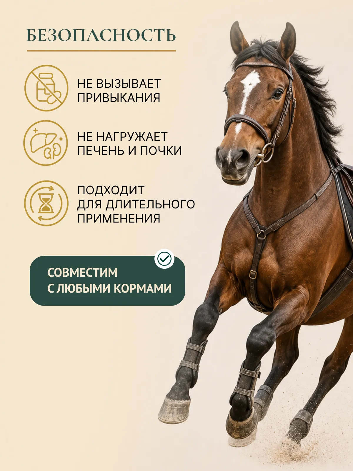 Успокаивающая подкормка для лошадей "МАГНИЙ PRO"